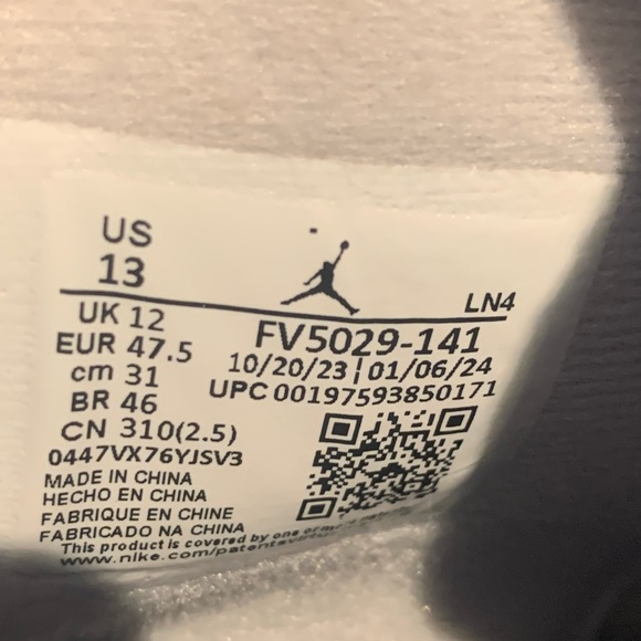 *Sold* Nike Air Jordan 4 Retro 2024 Military Blue Industrial Blue FV5029-141 - Picture 14 of 15